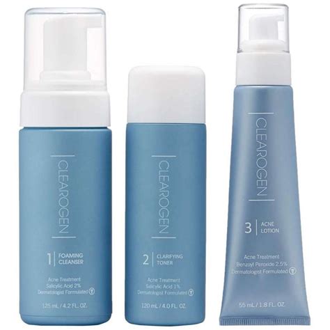 Clearogen Acne Treatment Anti Blemish System 3 Steps To A Clear Skin