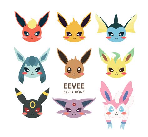 Eevee Evolutions By Pickacolour On Deviantart