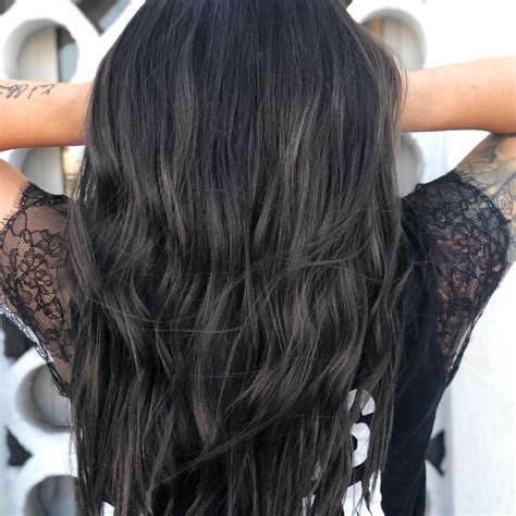 Cool Toned Balayage Gives Dark Hair Low Maintenance Dimension Allure