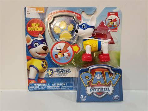 Paw Patrol Apollo The Super Pup Action Pack Pup And Badge New 2019084157