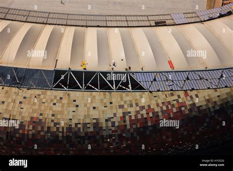 Aerial Photograph Of The Soccer City Fnb Stadium In Johannesburg