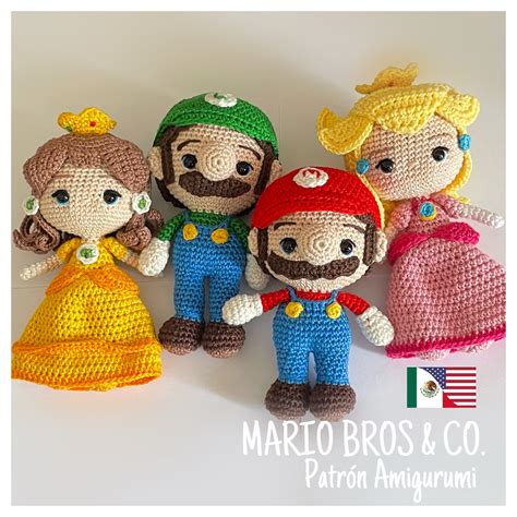 Crochet Mario Bros And Co Pdf Patrónpattern Amigurumi Etsy
