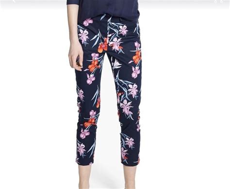 Navy Blue Floral Capri Pants Floral Capri Pants Pants 2017 Pants