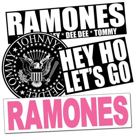 Ramones Sticker Bundle With Images Ramones Hey Ho Lets Go Dee Dee