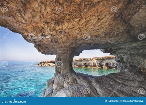 Ayia Napa Cyprus Sea Caves Of Cavo Greco Cape Stock Photo Image Of