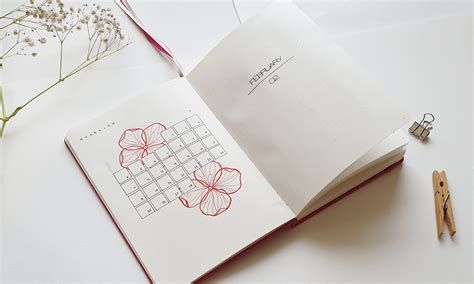 February Bullet Journal Set-Up | A Journal by Annie