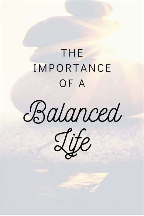 The Importance Of Living A Balanced Life Morning Business Chat Life