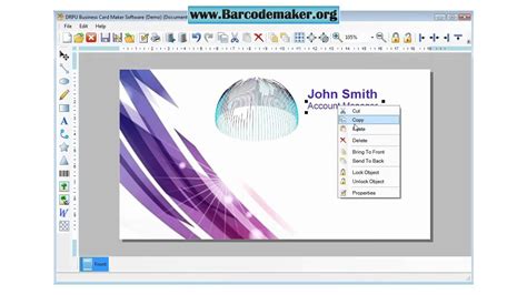business card maker software     design install