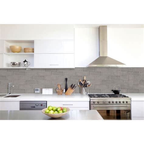 Carrara mist with antique white arabesque splash. Dove Gray Handcrafted 3x6 Glossy Subway Tile - Backsplash ...
