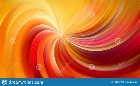 Abstract Red And Yellow Swirl Background Vector Image Stock Vector
