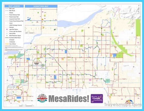 Map Of Mesa Arizona Travelsmapscom