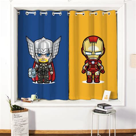 Marvel Captain America Iron Man Childrens Room Free Perforated