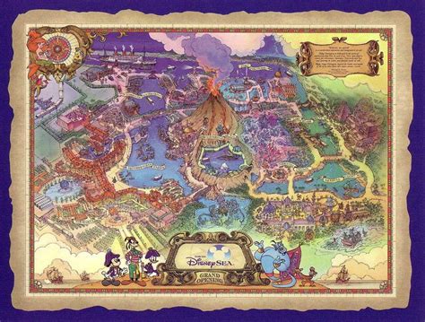 Grab a japanese park map and take a look inside. Tokyo DisneySea | Theme park map, Disney map, Disney tokyo