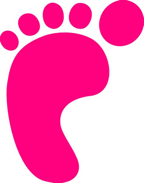 Baby Feet Pink Clip Art At Vector Clip Art Online Royalty