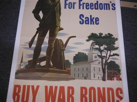 Uwp 0097 Cw Wwii Us Poster For Freedoms Sake Wwii Military