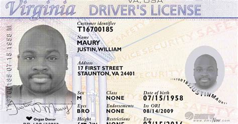 Virginia Drivers License Number
