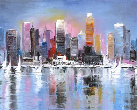 City Coast By Svetlana Tikhonova High End Canvas Print 10x8