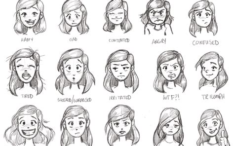 drawing expressions woman broccoli drawing expressions facial expressions drawing drawing