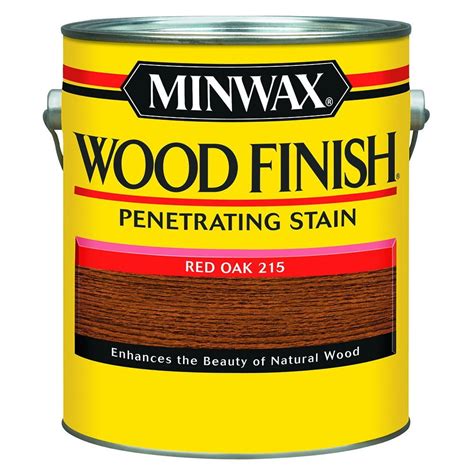 Minwax 71040000 Wood Finish Penetrating Stain Gallon Red Oak