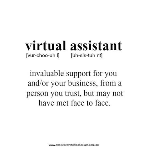 The Definition Of A Virtual Assistant Virtual Assistant Quotes