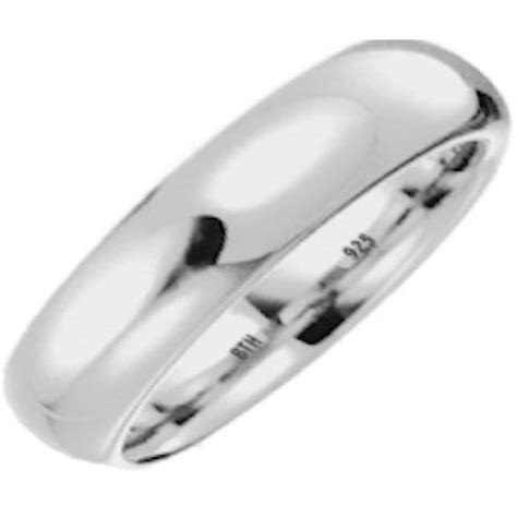 Mensunisex 925 Sterling Silver Band Ring 6mm