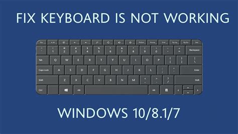 How To Fix Keyboard Not Working Issue In Windows 10817 Easy