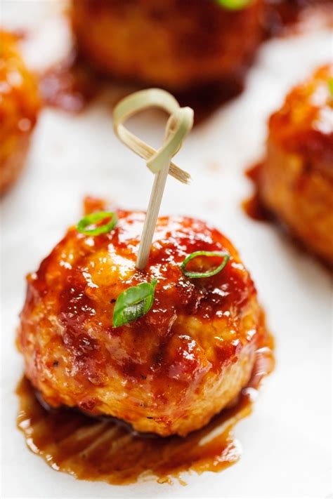 This recipe of chicken meatballs serves 4. Hawaiian BBQ Chicken Meatballs Recipe | Little Spice Jar
