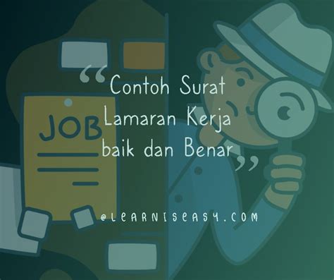40+ Contoh Surat Lamaran Kerja Baik Benar Pasti Diterima