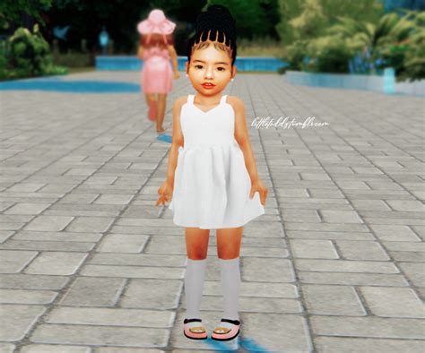 Sims 4 Toddler Cc On Tumblr Open Back Bow Dress Tommeraas Cc Link