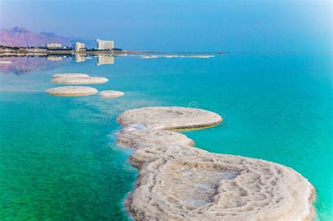 Early Morning At Resorts Of The Dead Sea Stock Image Image Of Coast