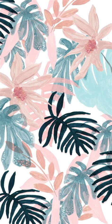 Pastel Floral Wallpaper Iphone 736x1472 Wallpaper