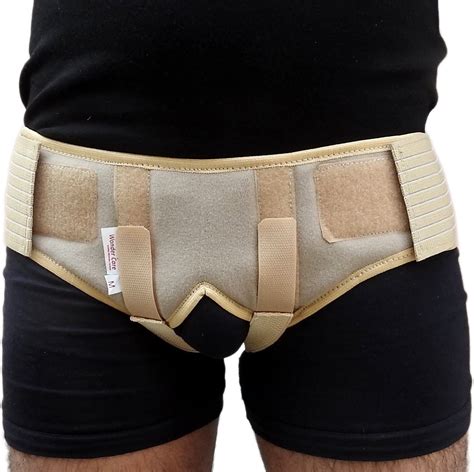 Wonder Care Beige Double Inguinal Hernia Support Beltbrace With 2