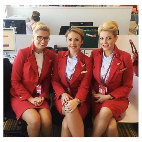 Virgin Atlantic Cabin Crew And Check In Staff • Flight Attendant Air Hostess Stewardess Bea