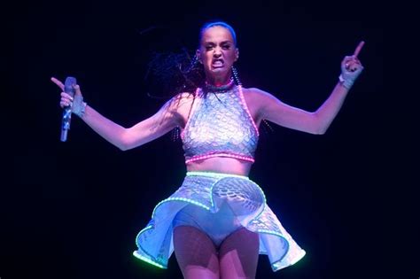 Katy Perry Puts On Her Rage Face As She Flashes Her Underwear On Stage