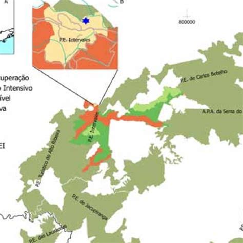 Localização e entorno do Parque Estadual intervales com destaque ao Download Scientific