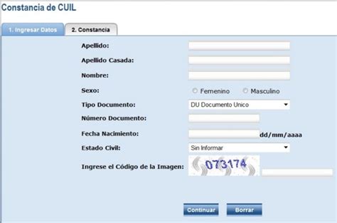 Es importante recordar que en este paso debe seleccionarse el cuil del representante del beneficio, no así el destinatario, por lo tanto deberás hacer. Constancia de CUIL - Instituto Superior de Formación ...