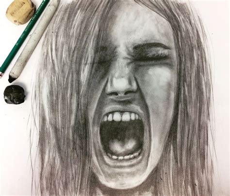 That is why i decided to create this blog post: screaming mouth drawing - Google Search | Scream art, Person drawing, Body image photography