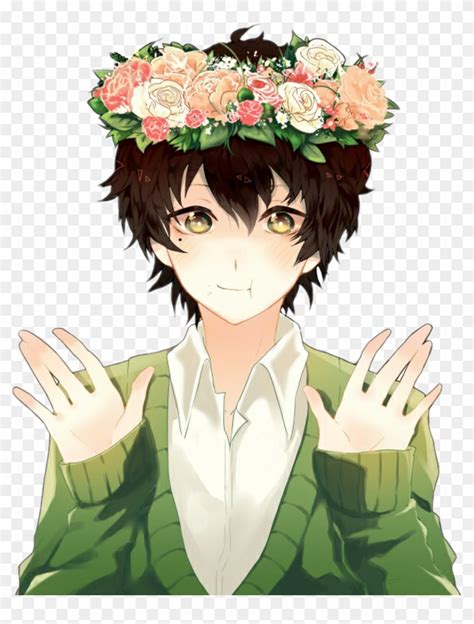 Anime Animeboy Uke Flower Kawaii Flowerboy Cute Anime Boy With