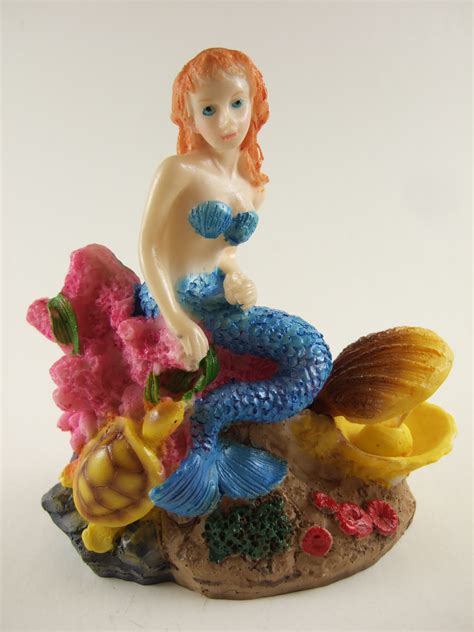 Resin Mermaid Bubble Aquarium Ornaments Ebay