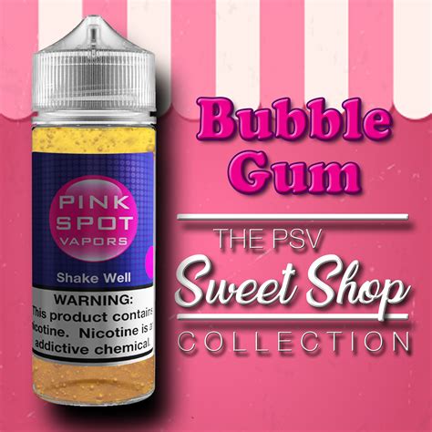 Bubble Gum E Liquid Premium E Juice Flavors Pink Spot Vapors