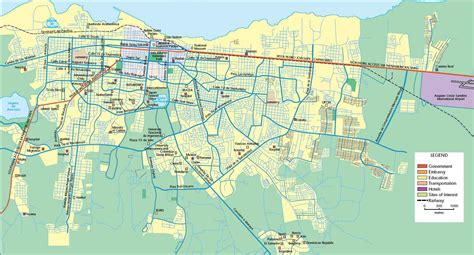 Managua Map Managua Nicaragua • Mappery