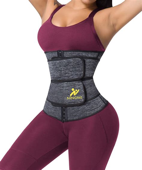 Ningmi Sweat Waist Trainer For Women Workout Weight Loss Corset