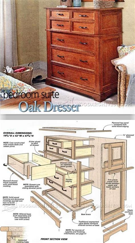 Oak Dresser Plans Furniture Plans And Projects