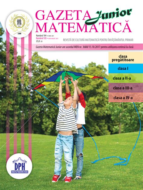 Gazeta Matematica Junior Nr 104 105 Iunie Iulie August 2