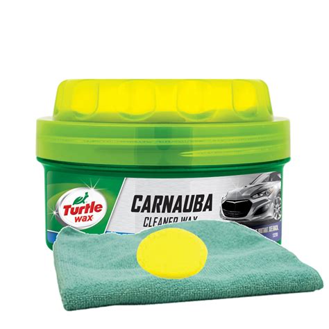 Turtle Wax Carnauba Paste Wax 14 Oz Microfiber Cloth And Foam Pad Kit
