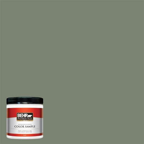 Behr Premium Plus 8 Oz Icc 77 Sage Green Interiorexterior Paint