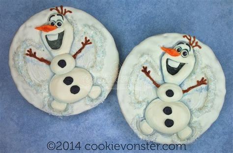 Olaf Snow Angel Olaf Cookies Disney Cookies Sugar Cookies Decorated