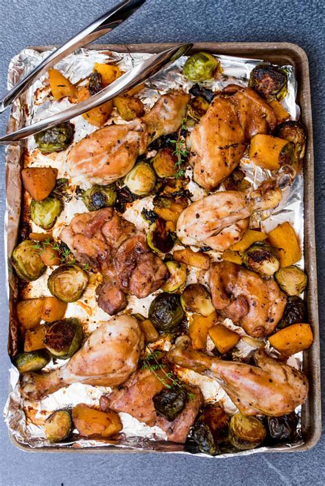 Dijon Maple Chicken With Brussels Sprouts Reluctant Entertainer