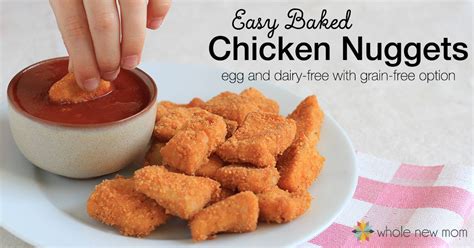 5 tips for dairy free fast food eating. Baked Homemade Chicken Nuggets-- Egg & Dairy-free with GF ...
