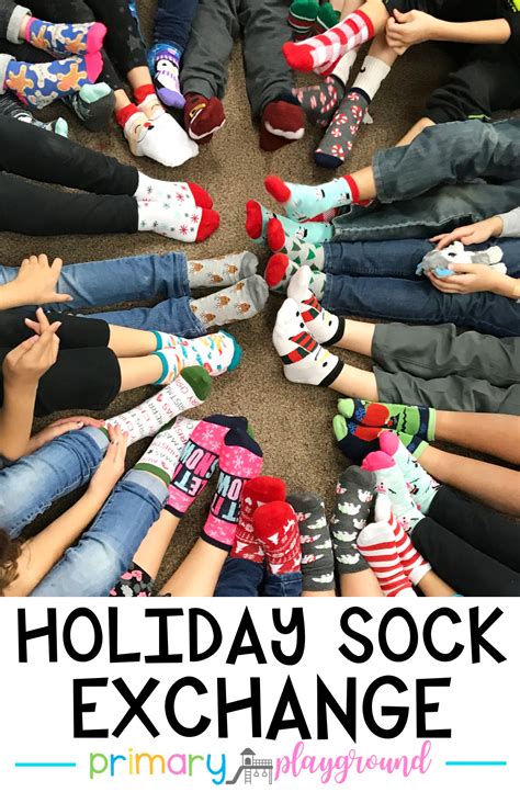Class Holiday Sock Exchange Primary Playground Holiday Socks Socks